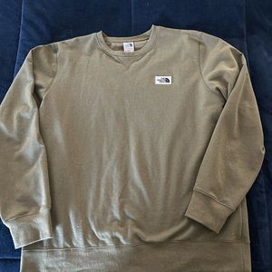 Dark tan North Face Crewneck